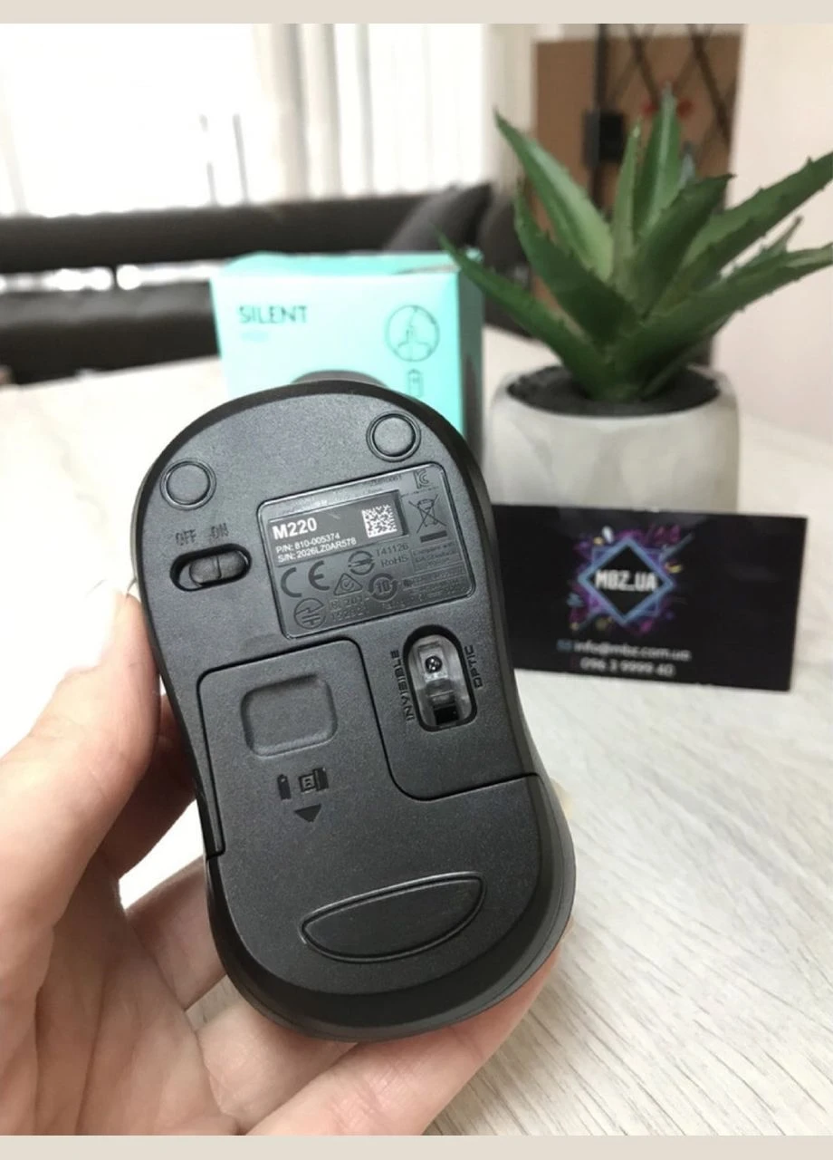 Мышка беспроводная компьютерная M220 SILENT Logitech (346483673)