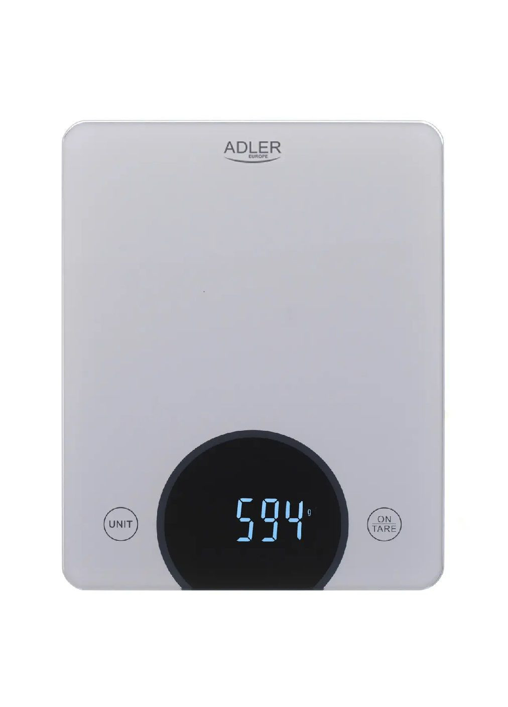 Ваги електронні цифрові кухонні зі світлодіодним дисплеєм індикацією заряду перевантаження 20х16 см (478225-Prob) Сірі Unbranded (303260254)