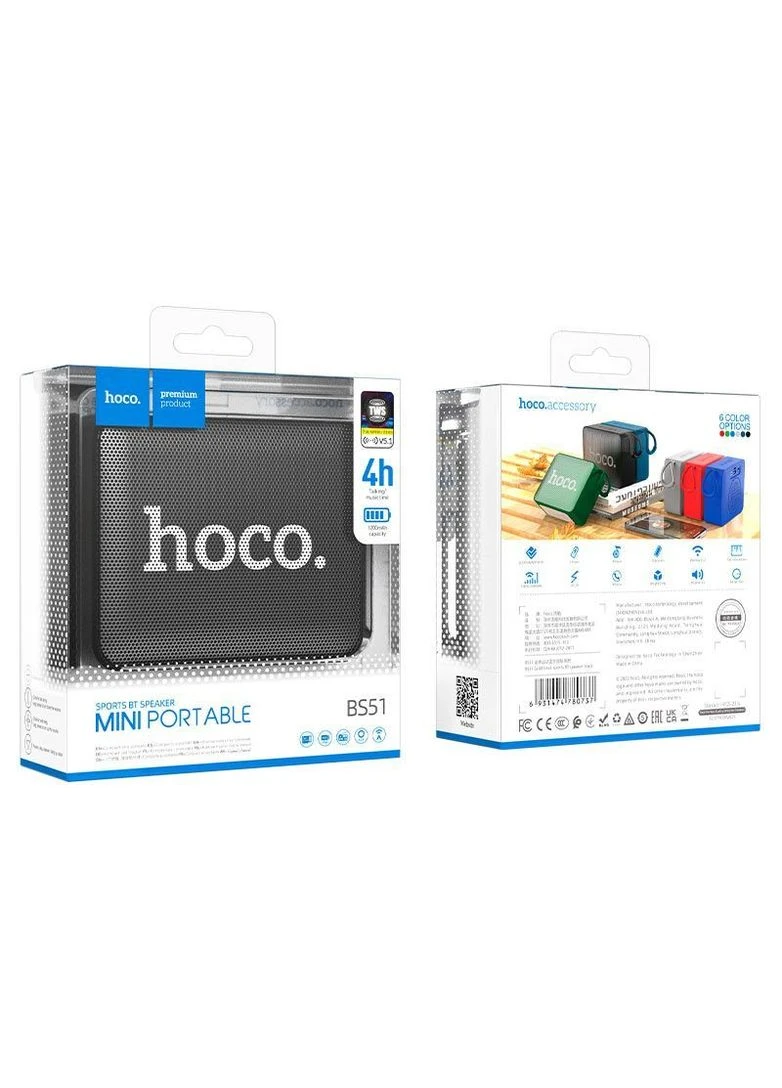 Портативная акустика Portable Speaker BS51 Black (780737) [78958] Hoco (399209089)