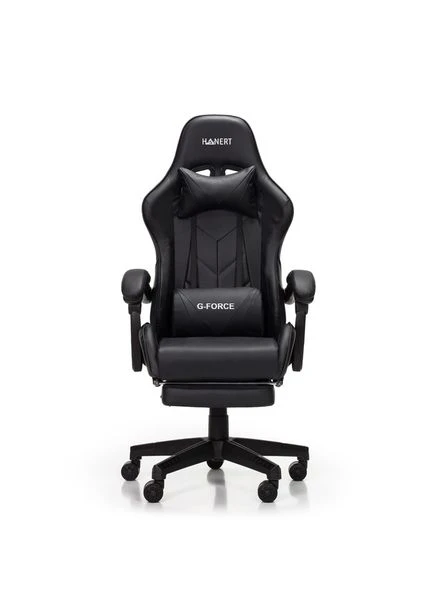 Крісло геймерське з підставкою для ніг G-Force Black Hanert (379307542)