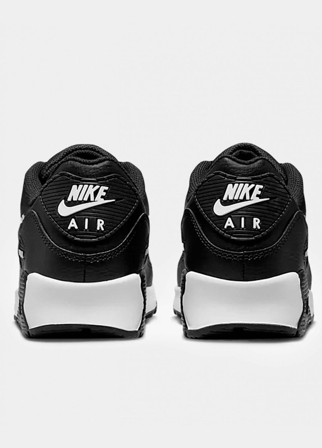 Білі всесезон кросівки чоловічі air max 90 fd0657-001 весна-осінь текстиль шкіра чорні Nike