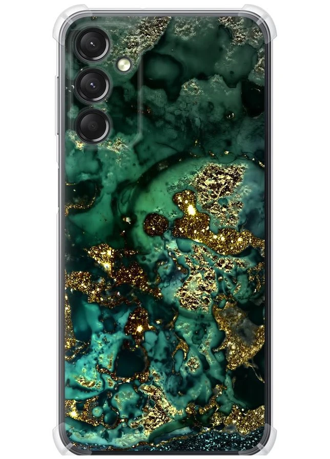 Силикон с усиленными углами чехол 'Мрамор золото богатство' для Endorphone Samsung Galaxy A24 A245F (296582688)