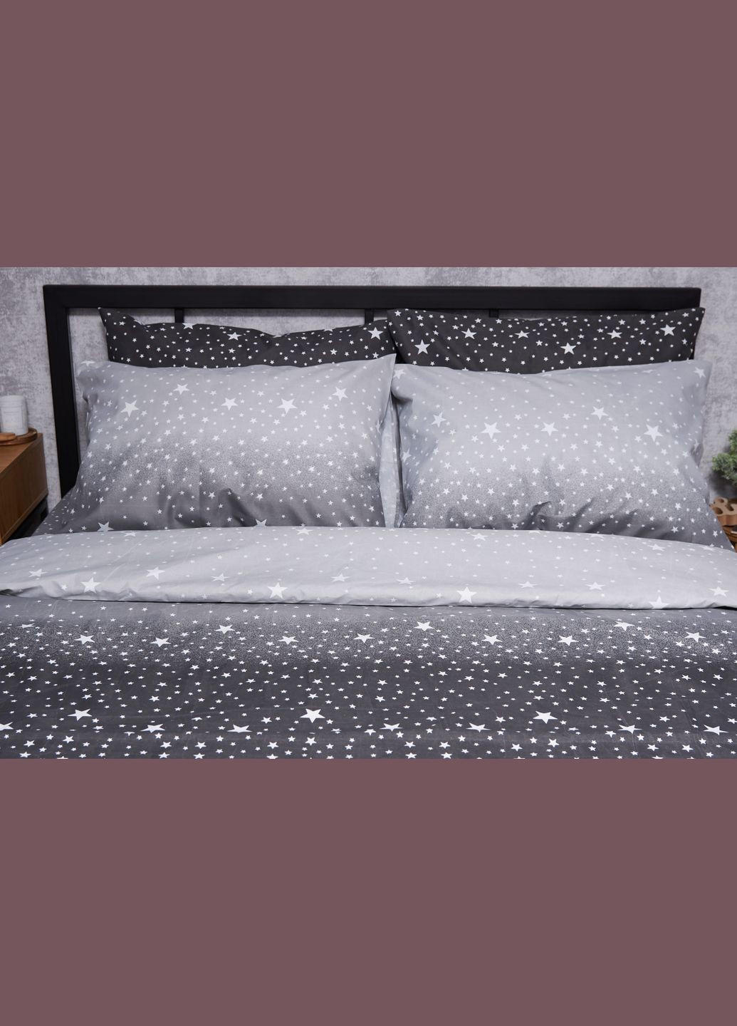 Комплект постельного белья Микросатин Premium «» двуспальный 175х210 наволочки 2х40х60 (MS-820005115) Moon&Star starry night (293148335)