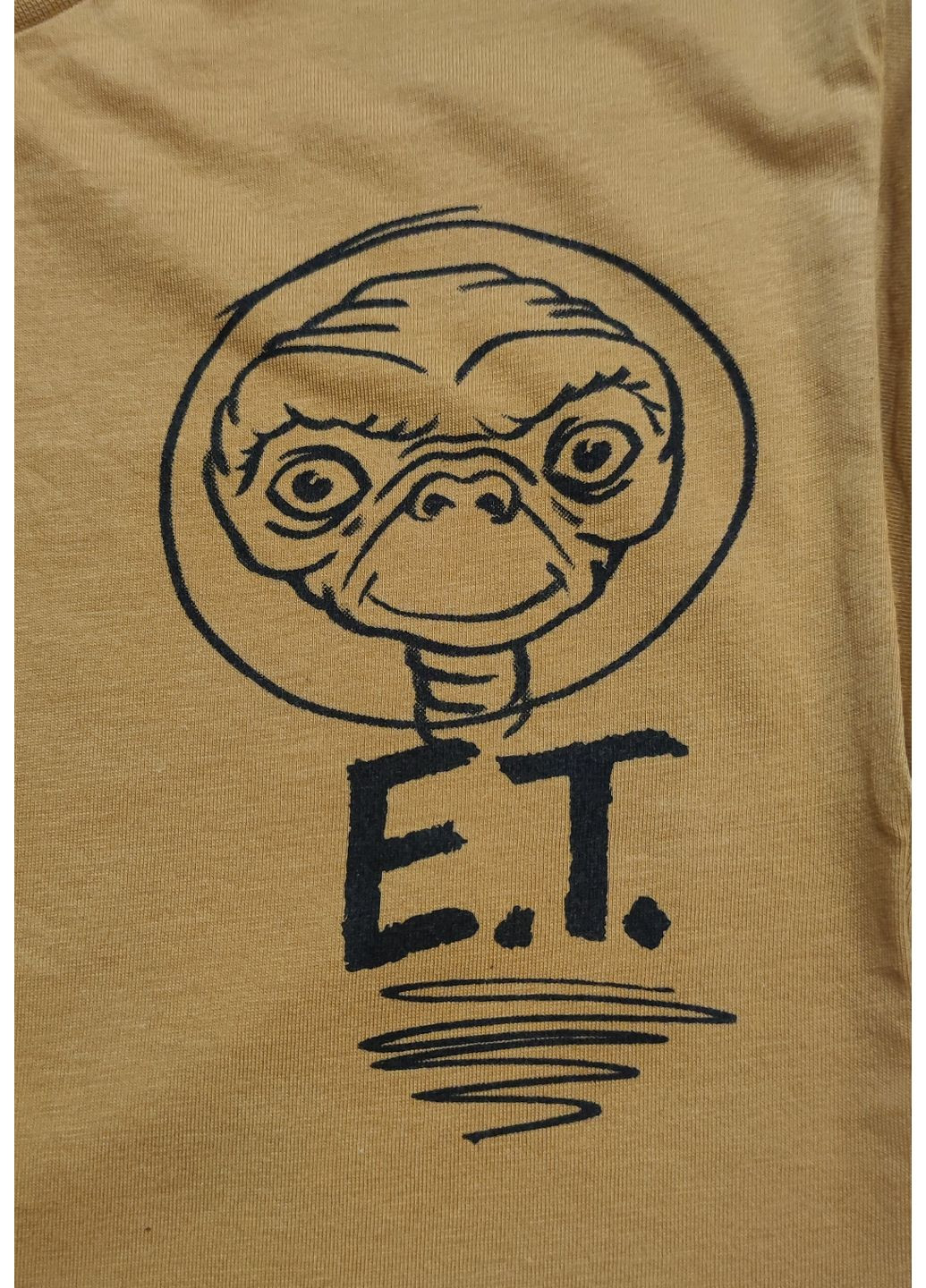 Горчичный демисезонный лонгслив George с рисунком