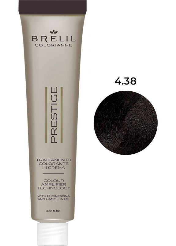 Фарба для волосся Colorianne Prestige 4/38, 100мл BRELIL (335264540)