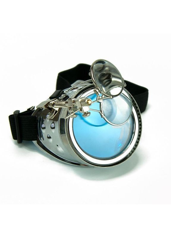 Очки монокль авиатор с лупой цвет серебро + подарок No Brand (363555543)