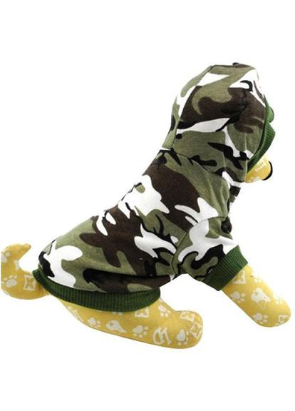Худи для собак Pet Style "Камуфляж" Зеленый 5XL No Brand - (323236771)