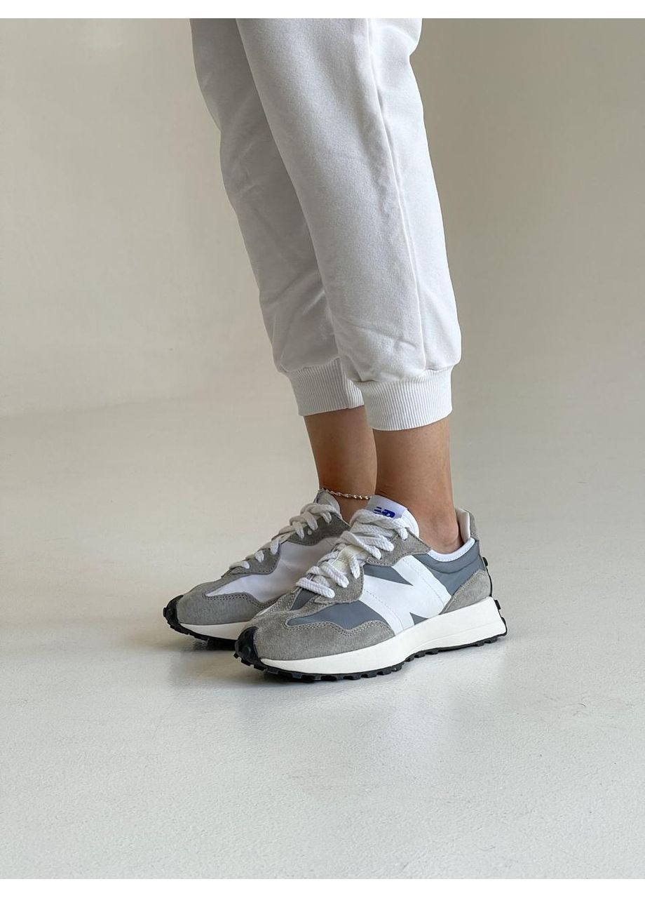 Сірі Осінні кросівки чоловічі new balance 327 grey white нью беланс 327 No Brand