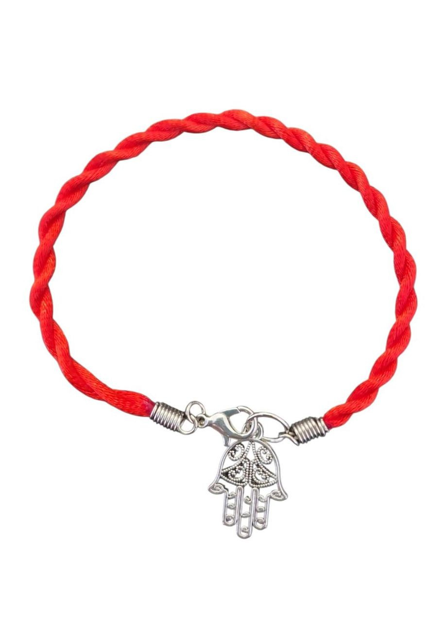 Браслет-оберіг Червона нитка зі значком Хамса Рука Фатіми No Brand (338255200)