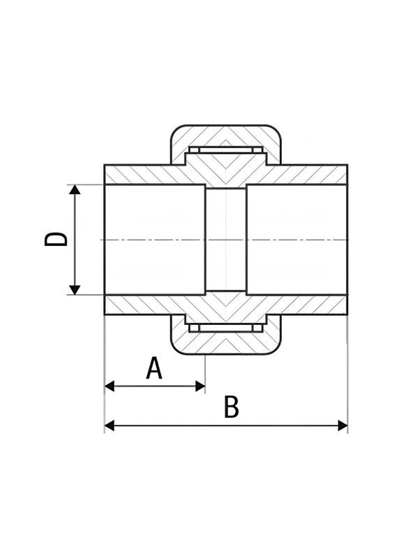 Разъемное соединение PP-r 40 x 40 мм ITAL (316095241)