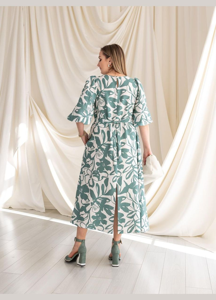 Фісташкова повсякденний сукня сінді фісташковий 0462 Vlavi