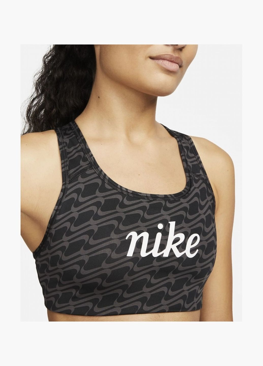 Топ женский Swoosh Icon Clash Black DQ5121-010 Nike (326783473)