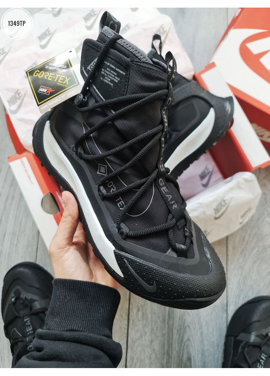 Чорні Осінні кросівки чоловічі nike acg terra antarktik gore-tex hight black / white найк асг терра антарктік No Brand
