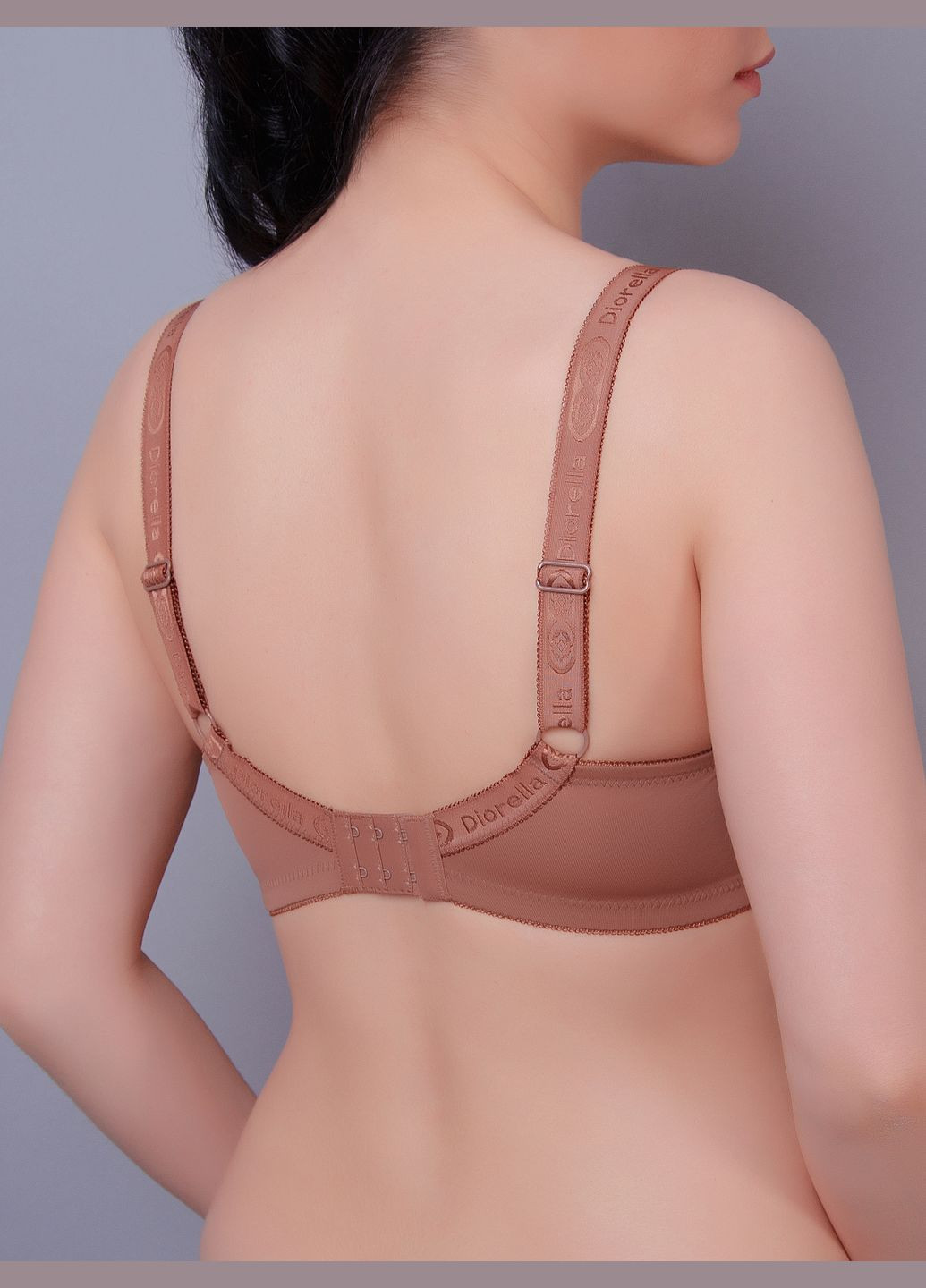 Коричневый бюстгальтер 35041 e Diorella с косточками нейлон, эластан
