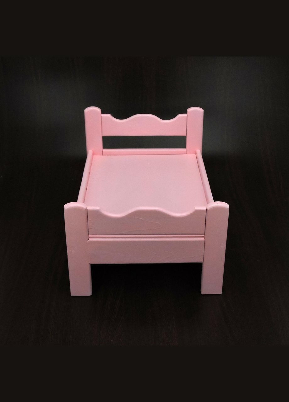 Кровать для кукол из дерева Ариэль барби (КРТ-000150) No Brand (328606008)