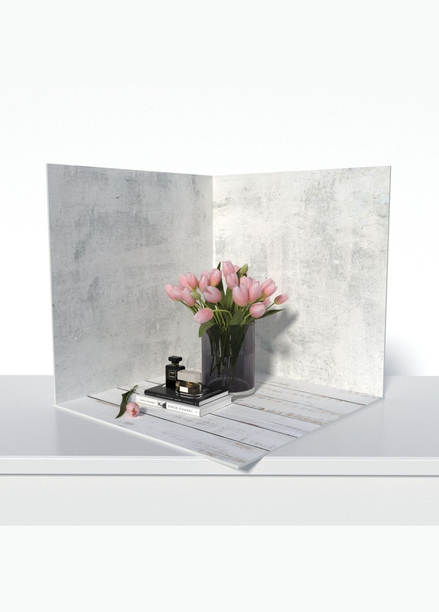 Пластиковий кутовий 3d фотофон, 60x60x60см - №61009 PolyPlast (354376261)