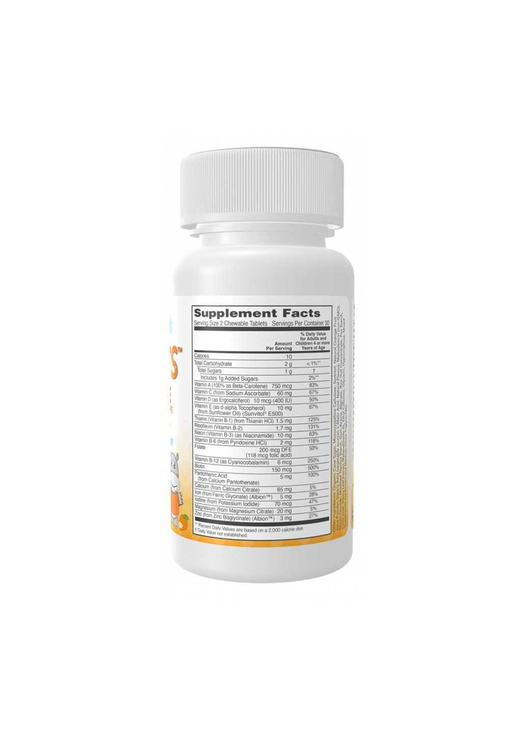 , Kids, Kid Vits ™, сочный апельсин, 60 жевательных таблеток Now Foods (364956379)