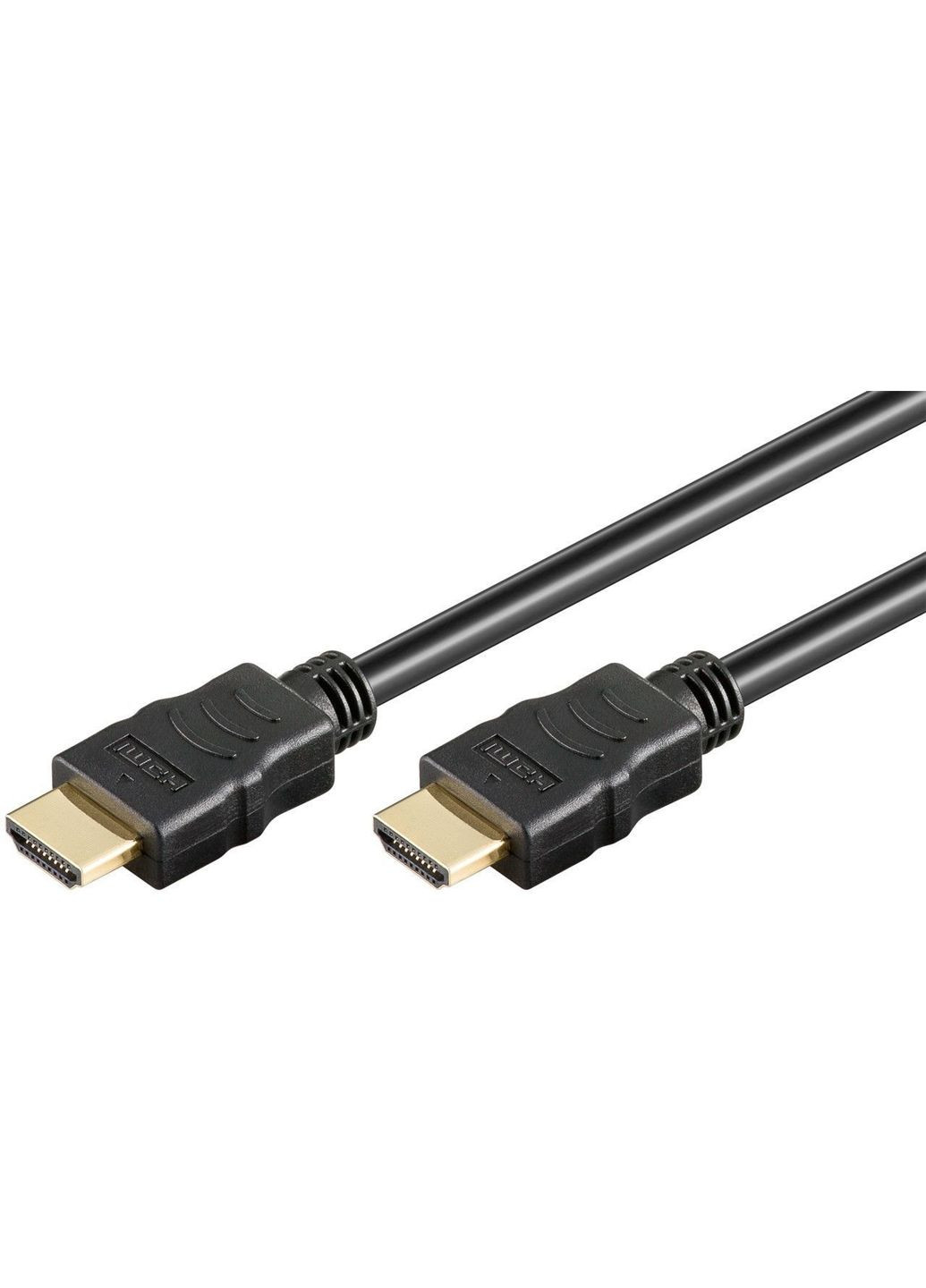 Кабель монітора сигнальний HDMI M/M (тато/тато) 3.0m HS+HEC+ARC 4K@30Hz D=6.0mm Gold Goobay (369646325)
