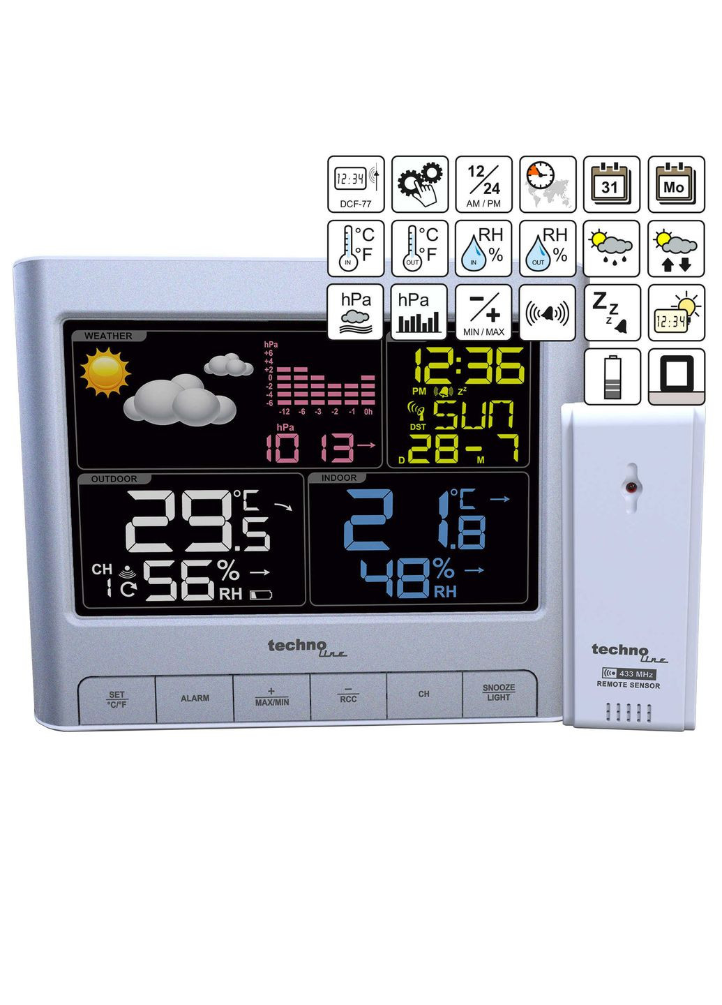 Метеостанция WS6449 Silver (WS6449) Technoline (315937217)