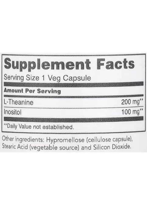 L-Theanine 200 mg 60 Veg Caps Protocol for Life Balance (315885846)