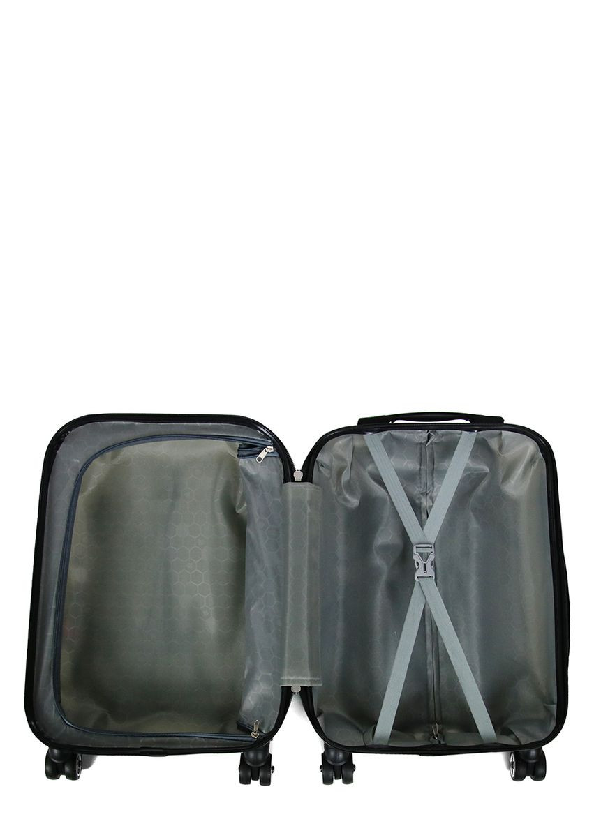 Чемодан Малый (S) Поликарбонат под Ручную кладь Worldline Airteх 809 Zebra 44 л 54х39х23 см Разноцветный AIRTEX (298285294)