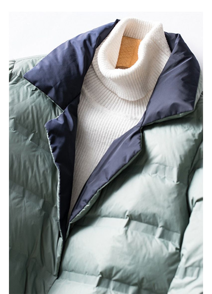 Блакитна демісезонна жіноча демісезонна пухова куртка темно-синій Forza Viva