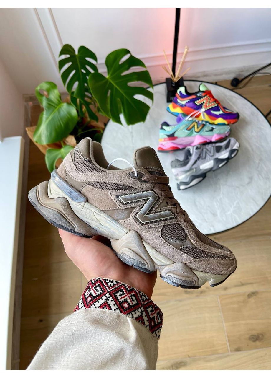 Бежеві Осінні кросівки чоловічі і жіночі new balance 9060 beige brown | нью беланс 9060 бежеві No Brand