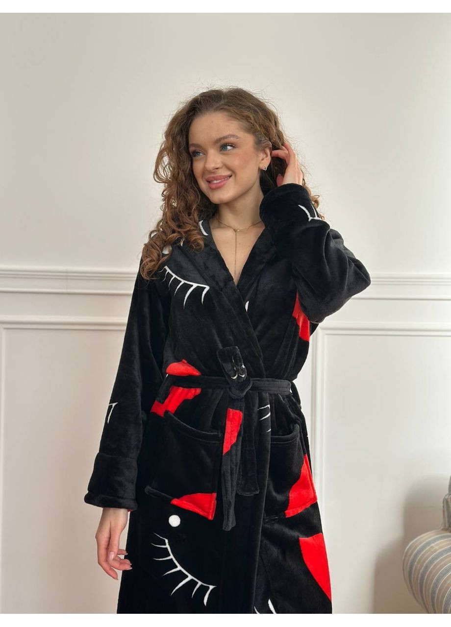 Халат домашній теплий жіночий довгий No Brand (369496458)