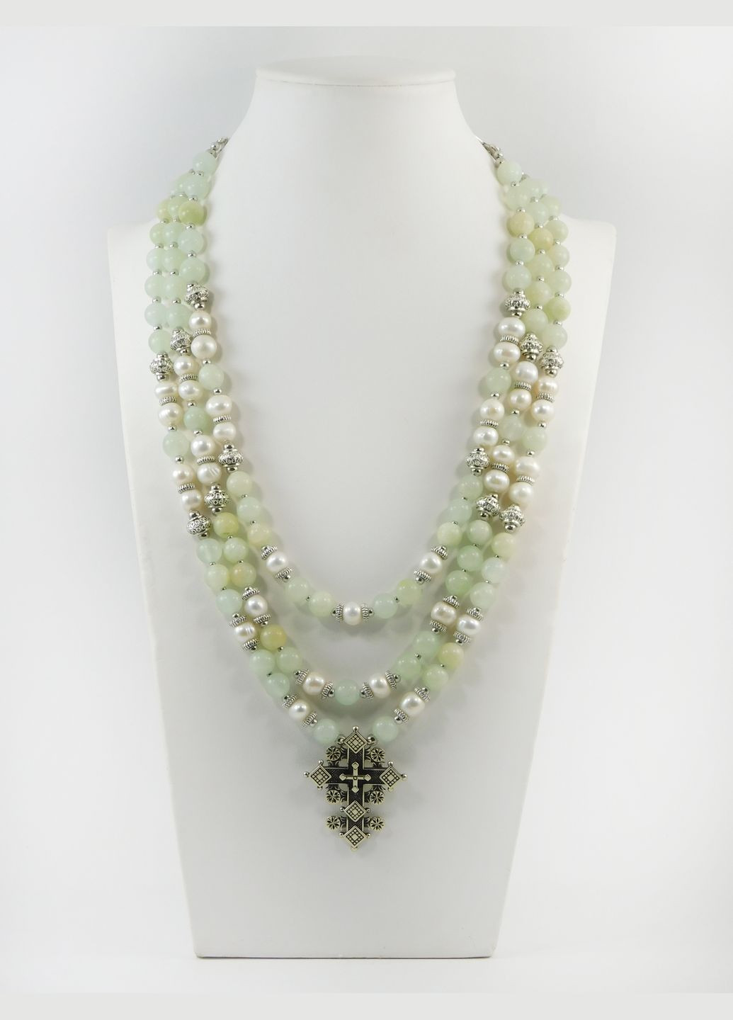 Намисто "Звенислава 2" Онікс, Перли Fursa fashion (322314573)