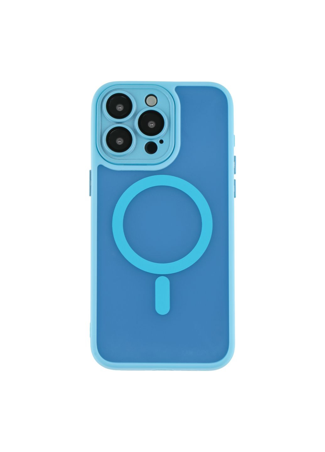 Чехол TPU+PC Magnetic Matte Camera Lens with Magsafe для iPhone 15 Pro Цвет Blue No Brand Apple iPhone 15 Pro 2023 (336150285)
