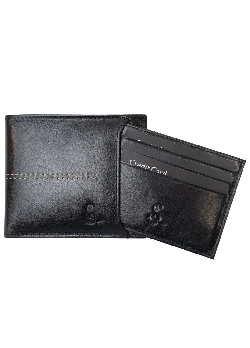 Портмоне мужское кожаное RFID Black (P8267-0) Semi Line (392409859)