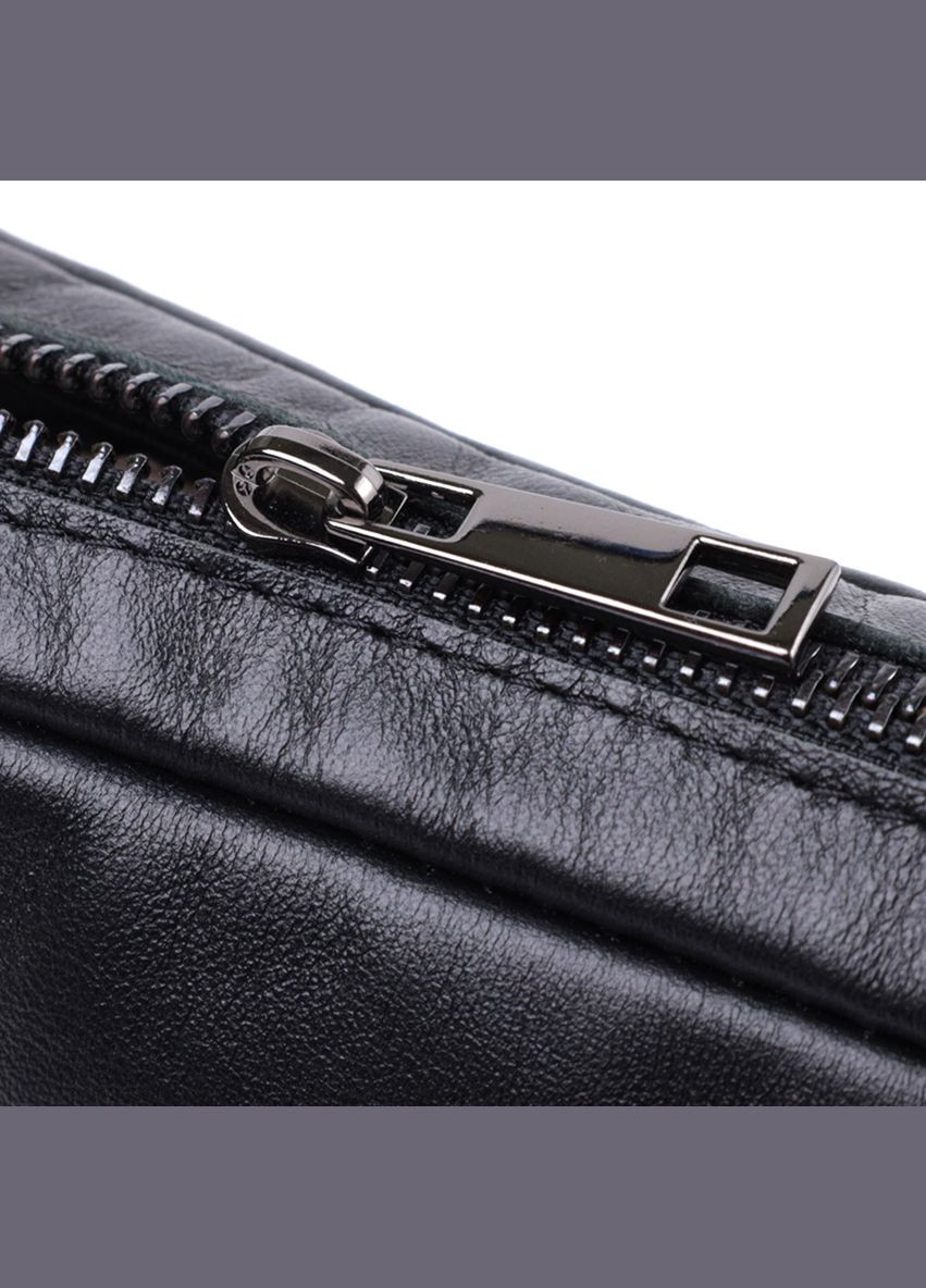 Классическая сумка кросс-боди из гладкой натуральной кожи 22841 Черная Shvigel (329198640)