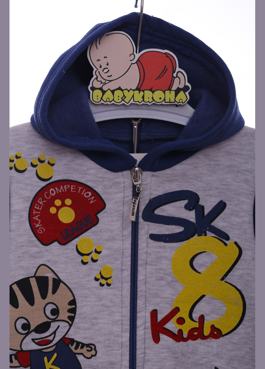 Синій демісезонний костюм на флісі для хлопчика трикотажний sk-8 темно-синій 74 см (41708) Enzo Minix