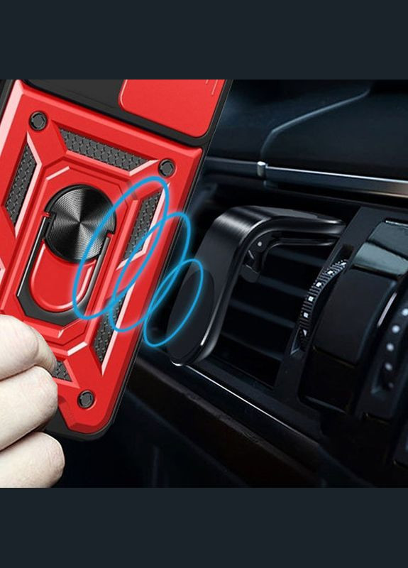 Ударостійкий чохол Camshield Serge Ring для Xiaomi Poco X5 Pro 5G / Note 12 Pro 5G Red No Brand (340063585)