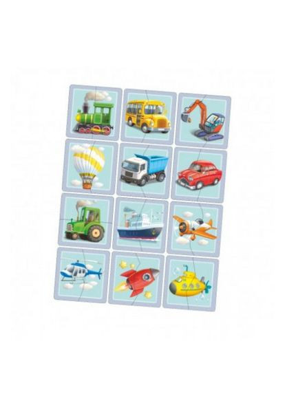 Пазл "Половинки. Типи транспорту" MIC (318018202)
