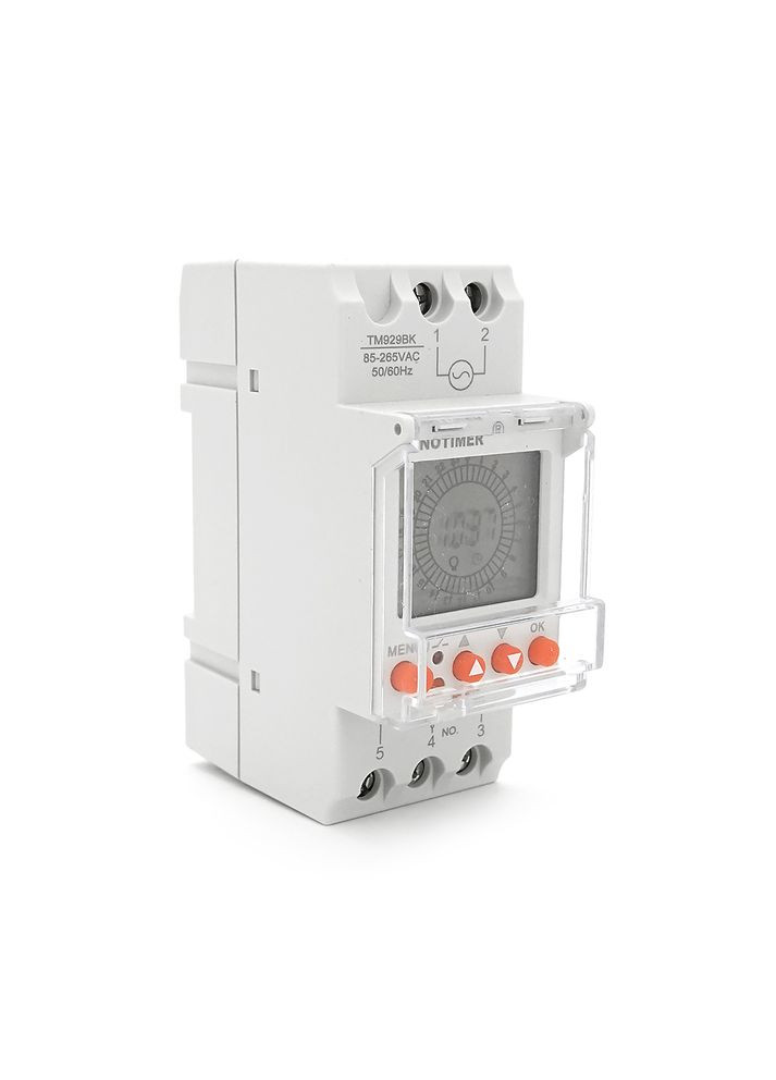 Реле часу TM929BK, 24 години, на DIN-рейку, LCD, програмований, змінна батарея, 30А, 85-265V, 87х65х35 мм Sinotimer (371633327)