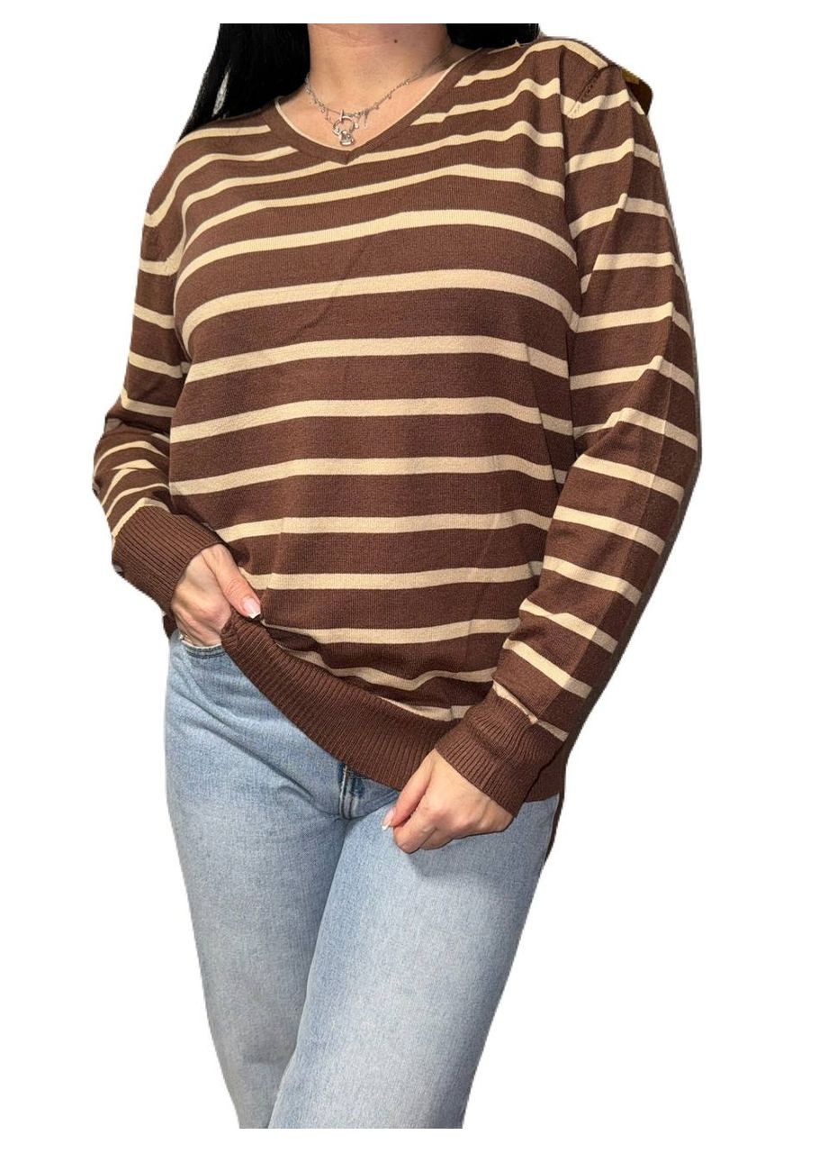 Коричневый демисезонный джемпер Wool & Cashmere