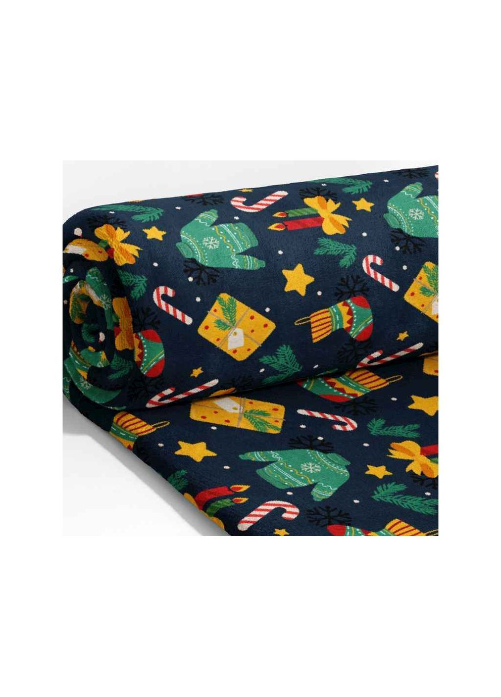 Плед Новогодний Синий со свитерами. Lelit (370708290)