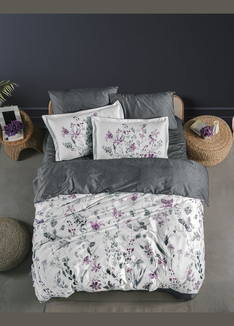 Постельное белье Premium Satin 200×220 Delcina Grey La Romano (318381902)