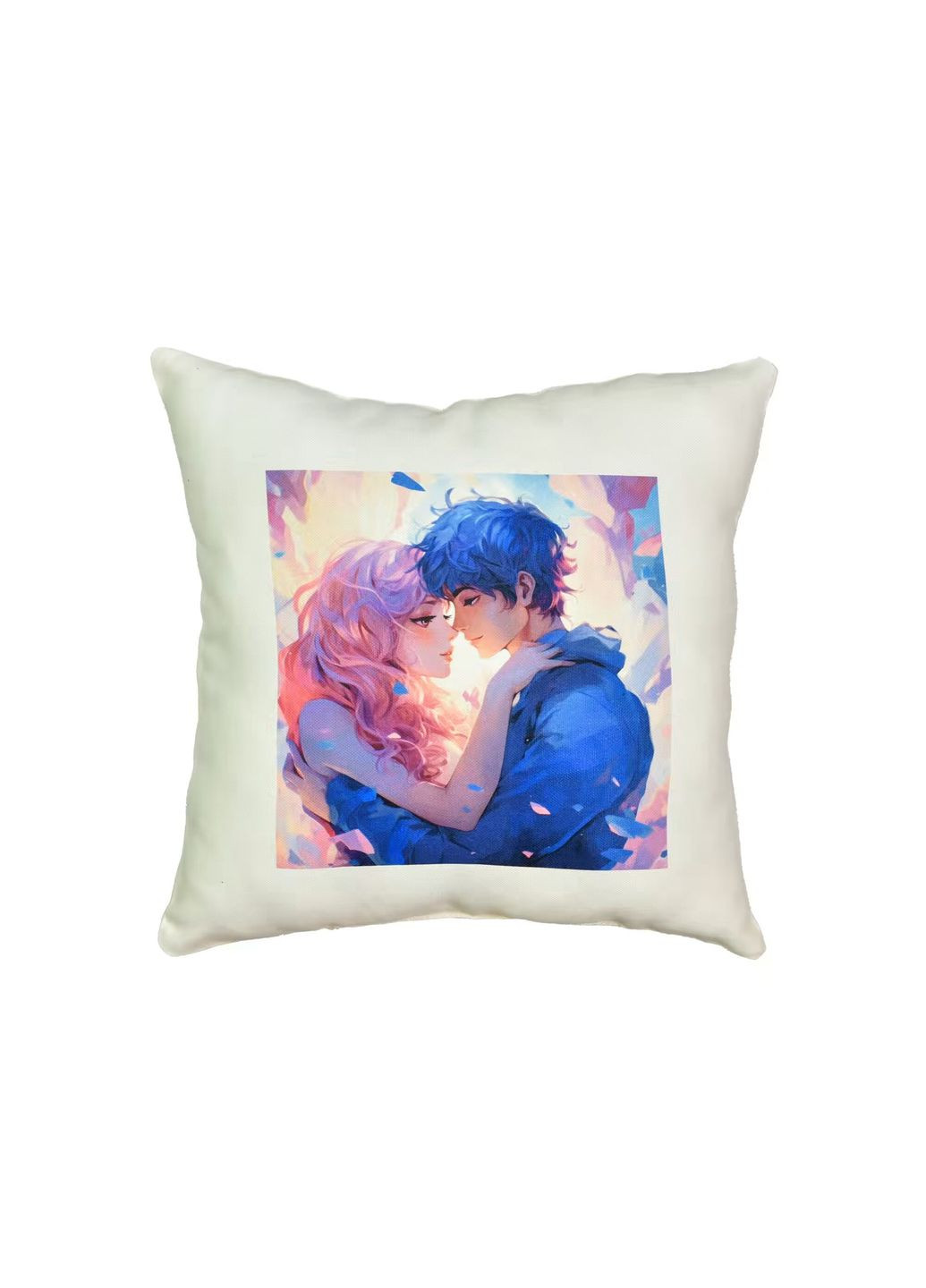 Подушка микровелюр Путешествие в мир любви 60722 Молочный shop (4823113881139) Strateg (366425597)