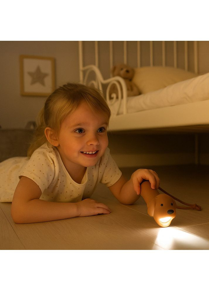 Ліхтарик дитячий силіконовий «Собака» 3,5 Вт Losso (358202150)