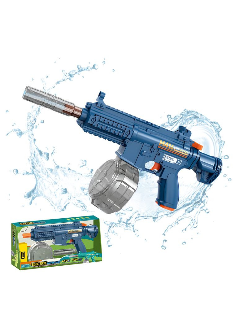 Водный пистолет для детей, игрушечный водный автомат M416 на аккумуляторе, электрический бластер, No Brand (346531734)