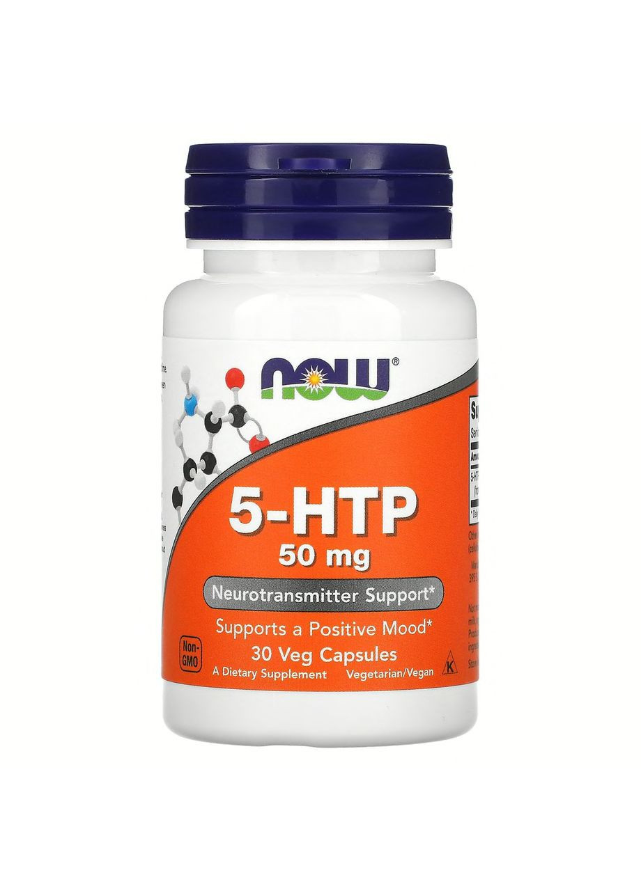 5-гідрокси L-триптофан 5-НТР,, 30 капсул Now Foods (364312908)