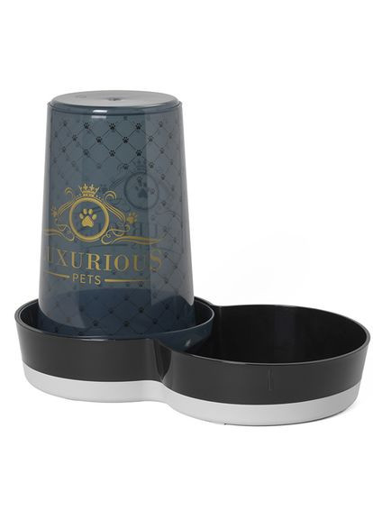 Автогодівниця автопоїльник для собак і котів Tasty Luxurious 3.75 л 37,4 х 20,7 х 28,7 см Чорний Moderna (311216237)