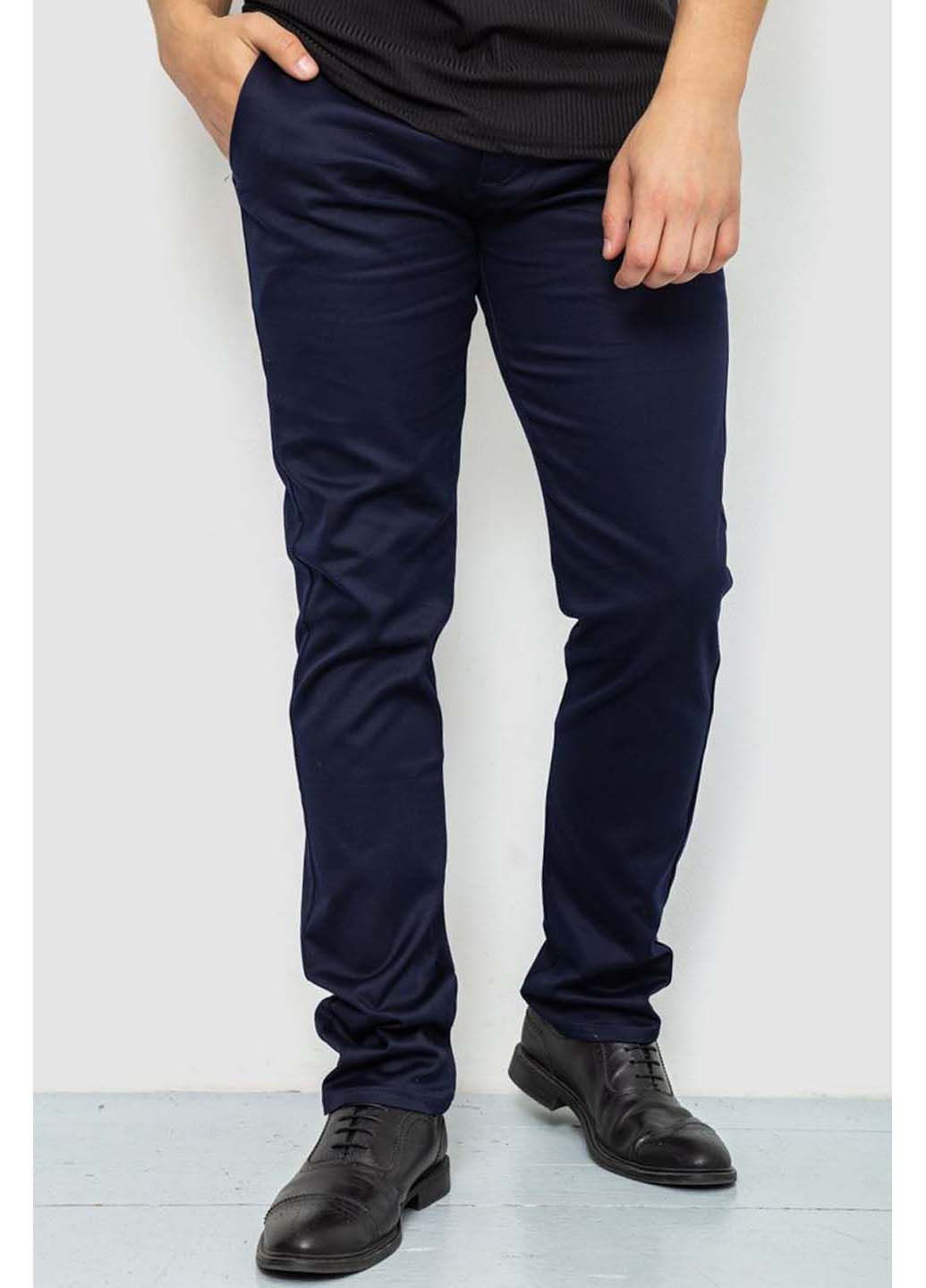 Темно-синие классические демисезонные брюки Ager