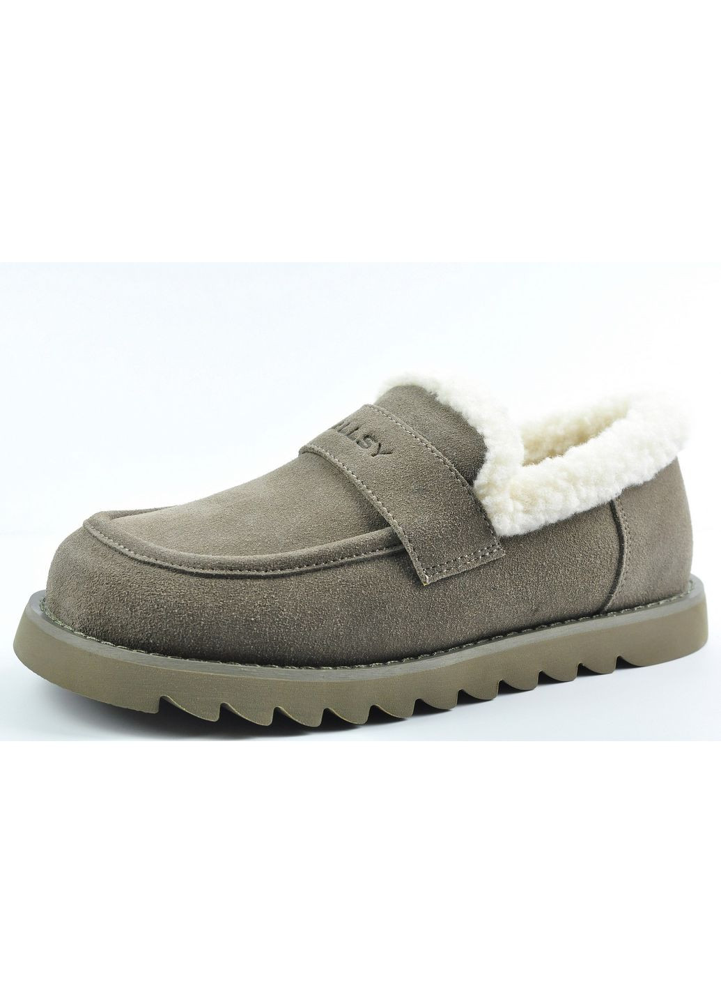 Зимние лоферы беж 201617 ALLSY бежевые зима (356764409)