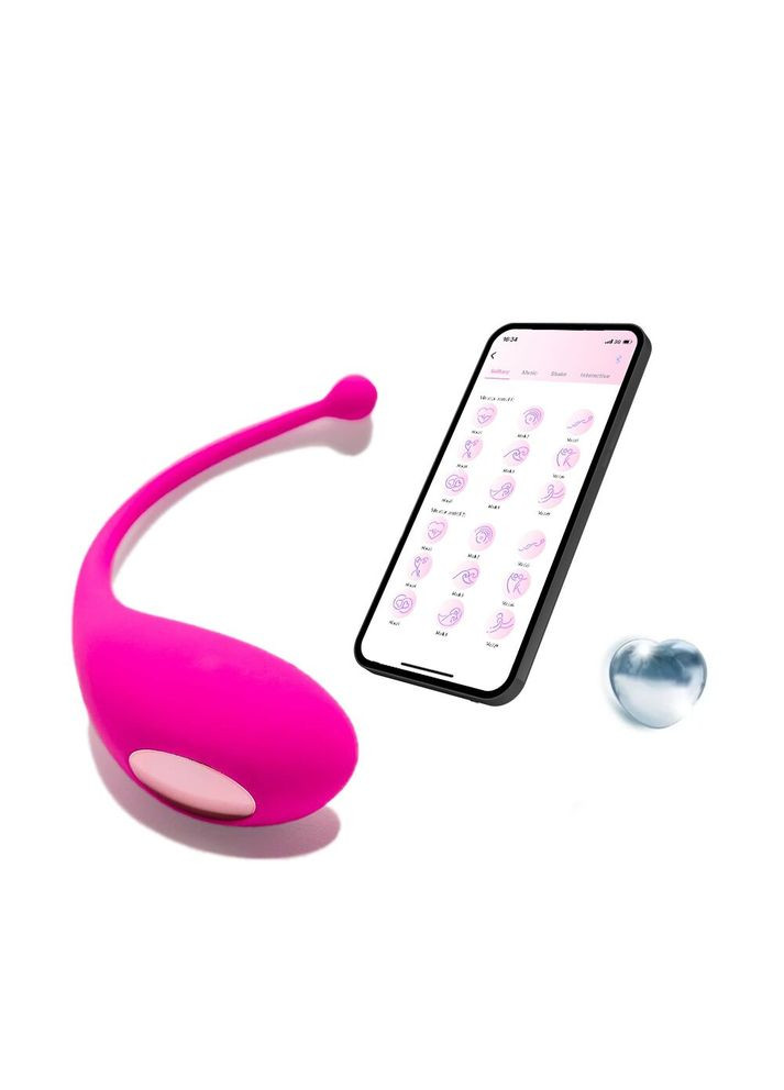 Смарт-виброяйцо Palpitation Pink с глубокой вибрацией Adrien Lastic (335392995)