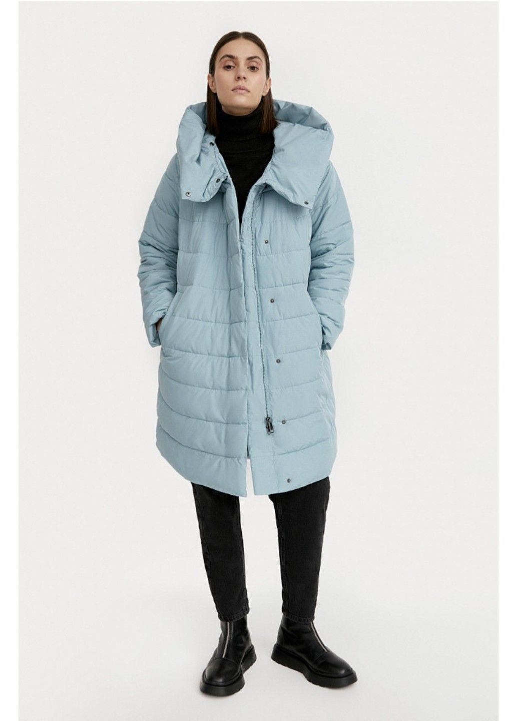 Голубая зимняя куртка w20-32042-121 Finn Flare