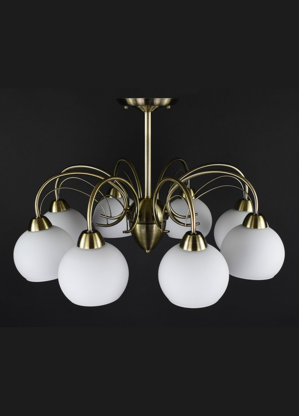 Люстра стельова на 8 лампочок 27275 Бронза 40х62х62 см. Sunnysky (364498947)