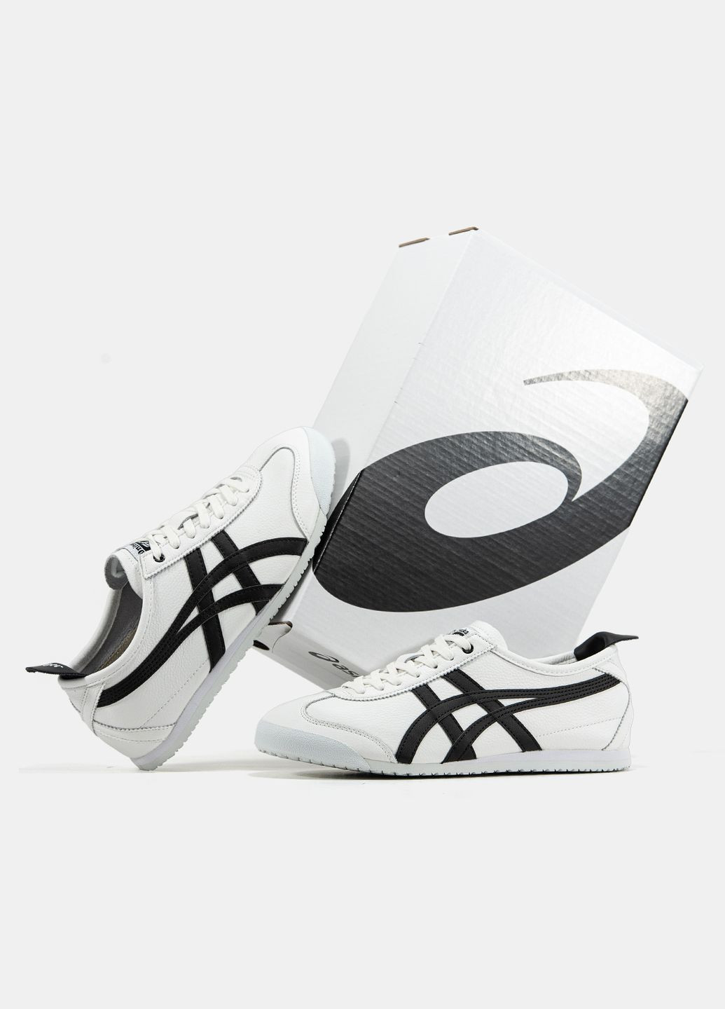 Кроссовки женские и мужские Asics Onitsuka Tiger Tokuten white brown | Асикс Онитцука Тайгер Токутен белые черные No Brand белые демисезоны (344464614)